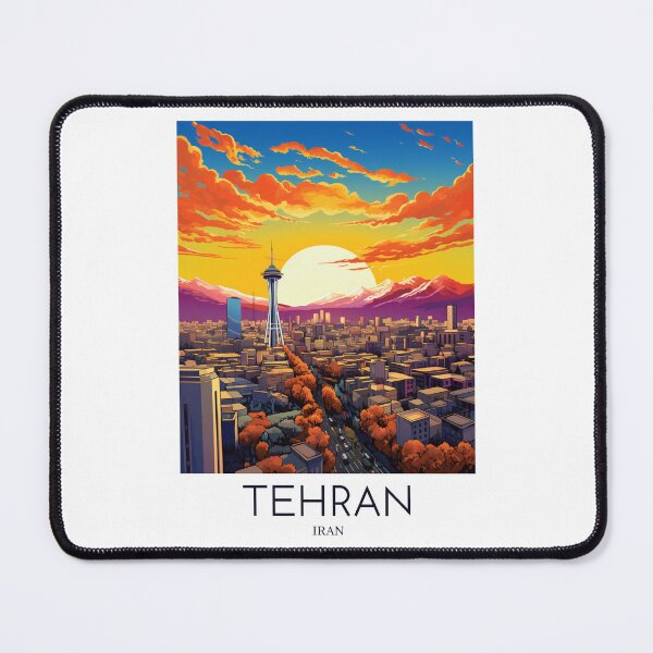 Item preview, A Pop Art Travel Print of Tehran - Iran  designed and sold by StudioRedKoala.
