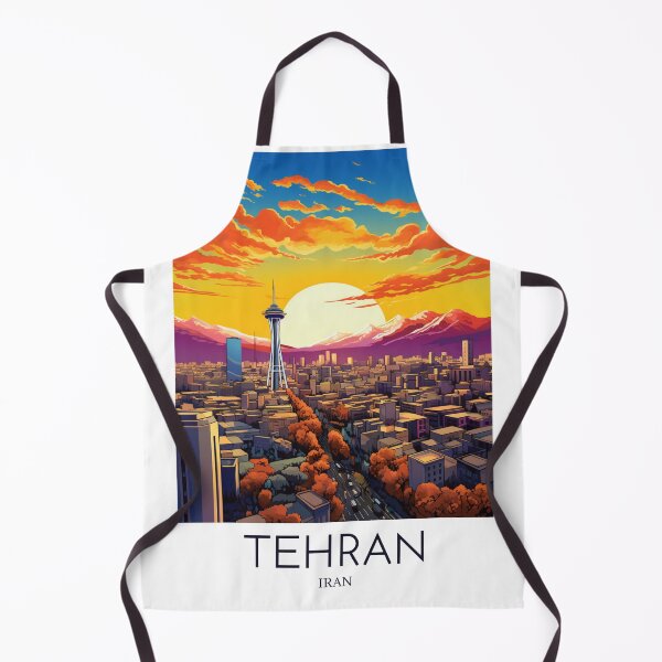 Item preview, A Pop Art Travel Print of Tehran - Iran  designed and sold by StudioRedKoala.