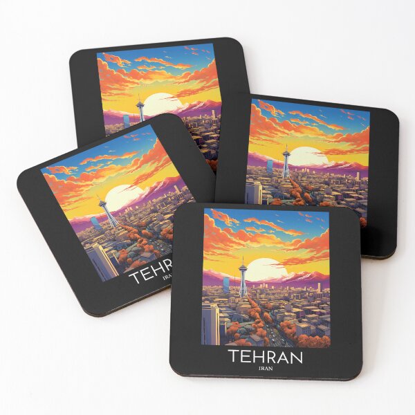 Item preview, A Pop Art Travel Print of Tehran - Iran  designed and sold by StudioRedKoala.