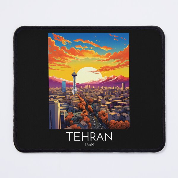Item preview, A Pop Art Travel Print of Tehran - Iran  designed and sold by StudioRedKoala.