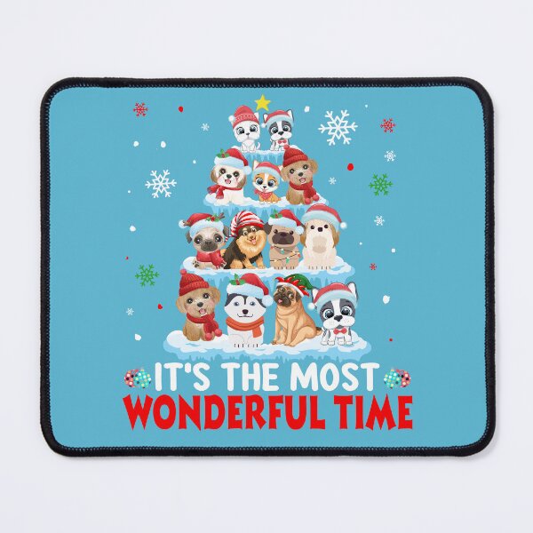 Item preview, its the most wonderful time christmas for dog lovers designed and sold by dimaxstore.