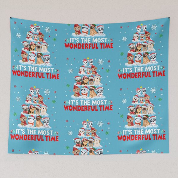 Item preview, its the most wonderful time christmas for dog lovers  designed and sold by dimaxstore.