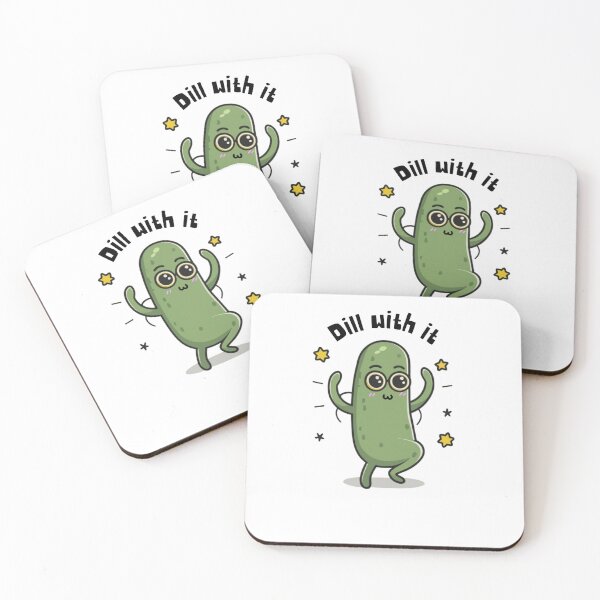 Item preview, Dill with it, Funny gift for pickle lovers designed and sold by Suhy.