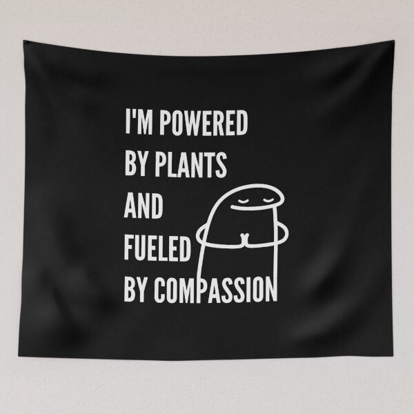 Item preview, I'm powered by plants & fueled by compassion. designed and sold by GiveMeMood.