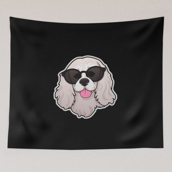 Item preview, Silly Glasses Clumber Spaniel designed and sold by CUTEDOGGIEZ.
