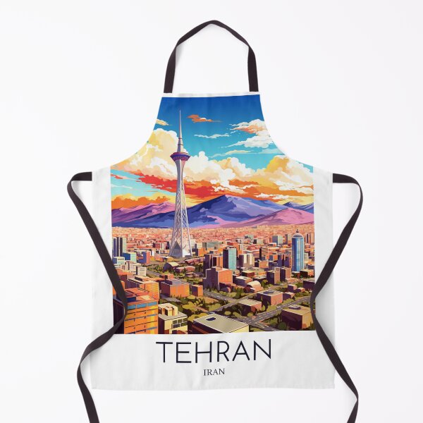 Item preview, A Pop Art Travel Print of Tehran - Iran  designed and sold by StudioRedKoala.
