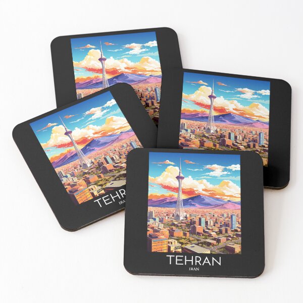 Item preview, A Pop Art Travel Print of Tehran - Iran  designed and sold by StudioRedKoala.