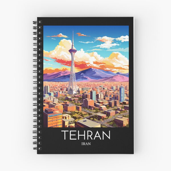 Item preview, A Pop Art Travel Print of Tehran - Iran  designed and sold by StudioRedKoala.