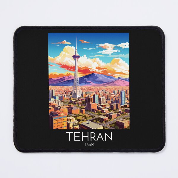 Item preview, A Pop Art Travel Print of Tehran - Iran  designed and sold by StudioRedKoala.