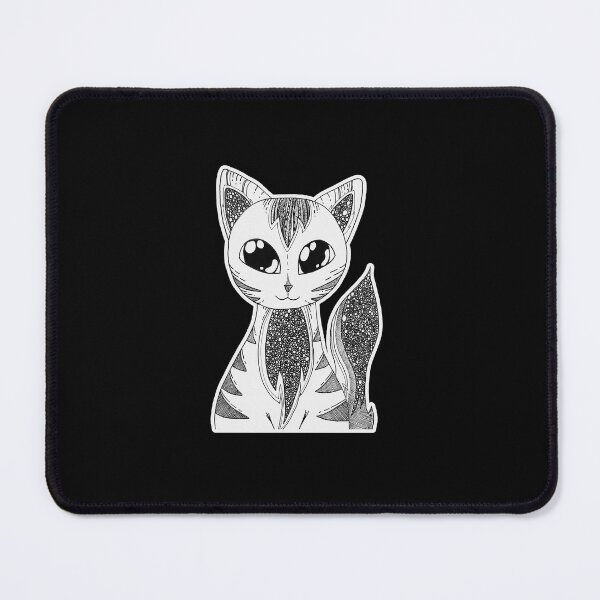 Item preview, Cute zentagle cat ink anime style designed and sold by AnetaArtist.