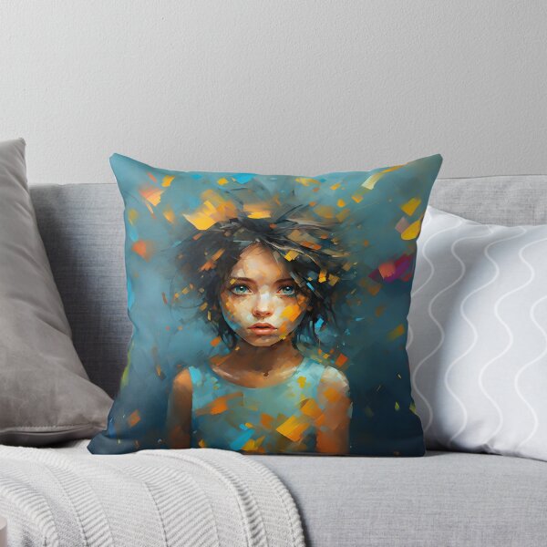 Aperçu de l'œuvre  portrait d'enfant coloré art abstrait streetart créée et vendue par Lyadesigne.