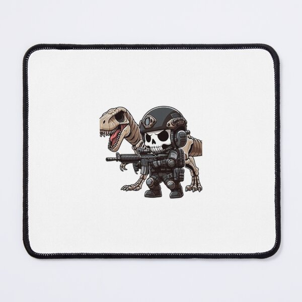 Item preview, Cute skeleton in tactical gear with raptor designed and sold by Wxjtecki.