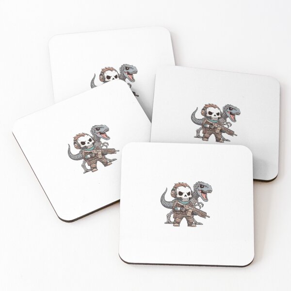 Item preview, Cute skeleton in tactical gear with raptor designed and sold by Wxjtecki.