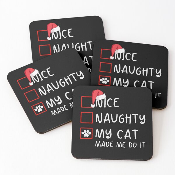 Artikelvorschau, Schöne Weihnachtsliste „Meine Katze hat mich dazu gebracht, es zu tun“. entworfen und verkauft von Sukhumpan.