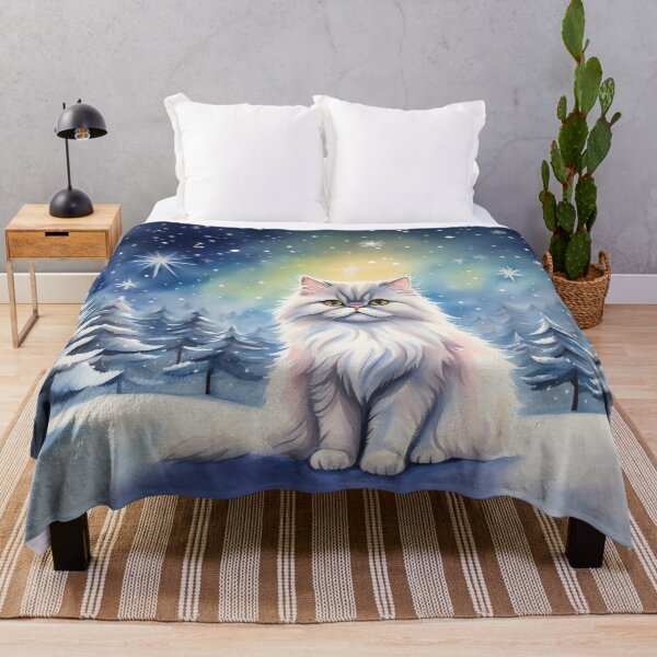 Item preview, Christmas winter Persian cat designed and sold by YukiKenji.