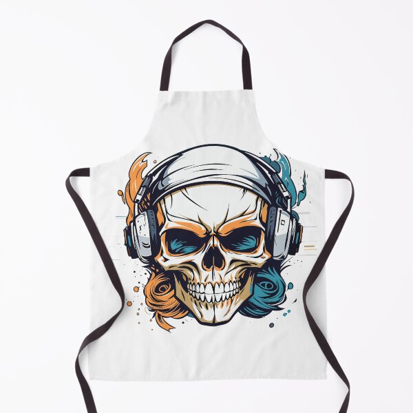 Item preview, Skull with Headphones designed and sold by NordicBadger.