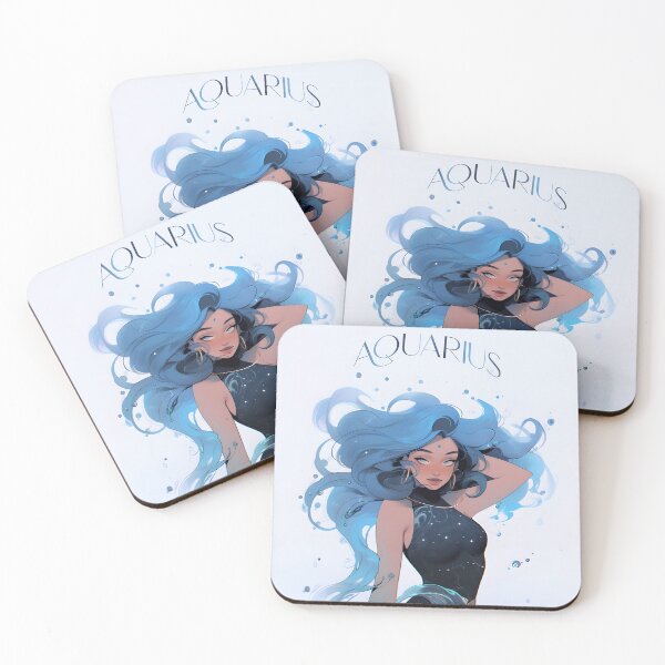 Item preview, Aquarius Goddess - Astrological sign designed and sold by baddiemaddieart.