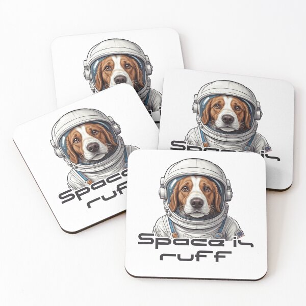 Item preview, space is ruff |funny space brittany spaniels designed and sold by MyLovelyDog.