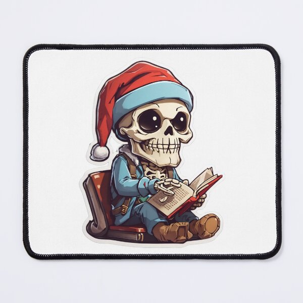 Item preview, Skeleton Santa clause reading book designed and sold by UltimateWorld.