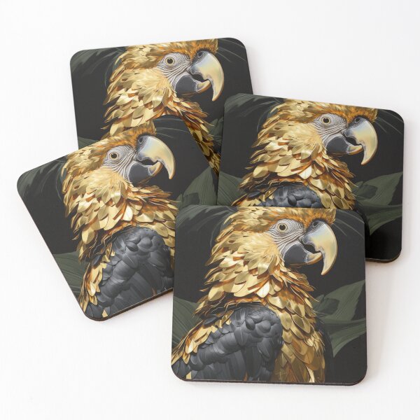 Item preview, Gold Metallic Parrot designed and sold by whitecat23.