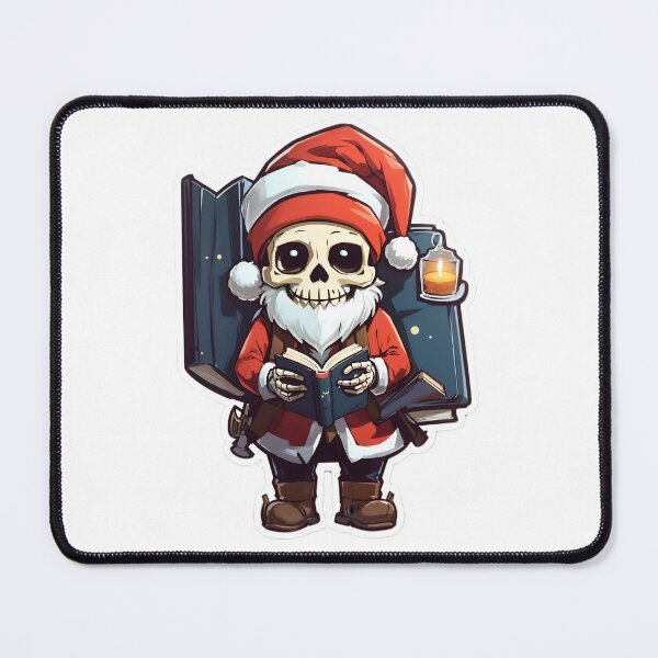Item preview, Skeleton Santa clause reading book designed and sold by UltimateWorld.
