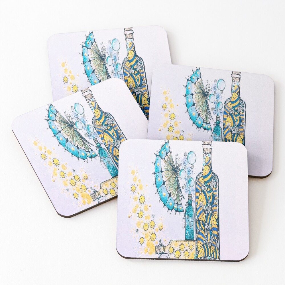 Item preview, Coasters (Set of 4) designed and sold by ROPATROKOLA.