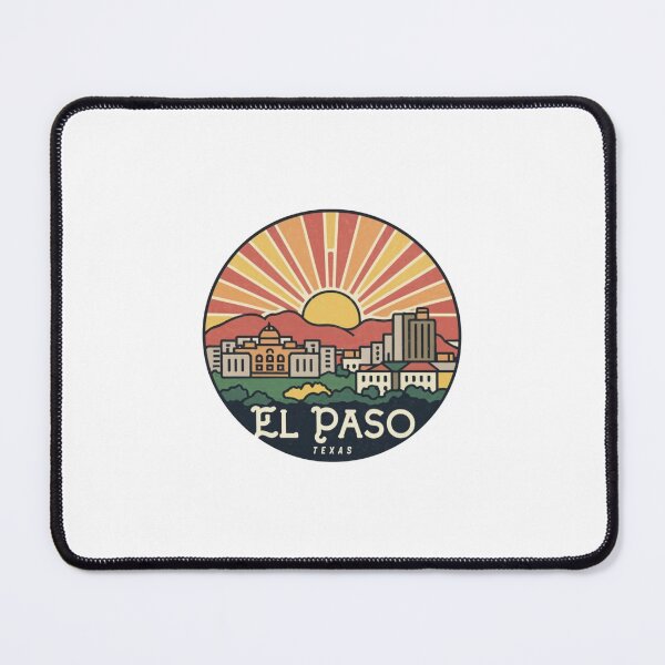 Item preview, El Paso, Texas | Sunrise in the city with mountains designed and sold by CircinusStore.
