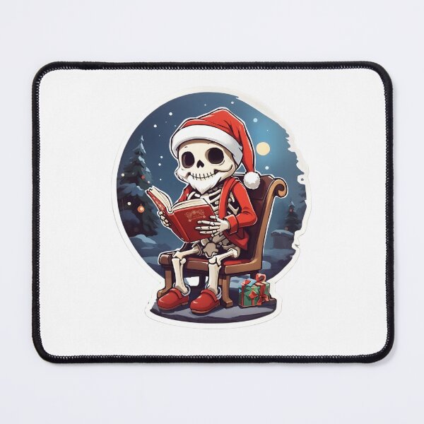 Item preview, Skeleton Santa clause reading book designed and sold by UltimateWorld.