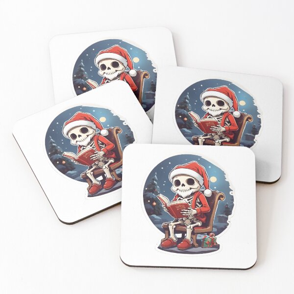 Item preview, Skeleton Santa clause reading book designed and sold by UltimateWorld.