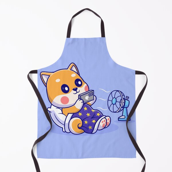 Item preview, Tech-Savvy Shiba Inu: Cute Dog's Cozy Tech Time Cartoon Vector Illustration designed and sold by hjian8219.