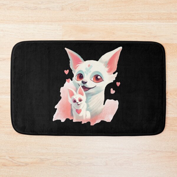 Item preview, White Chihuahua with sweet puppy - only love in the eyes designed and sold by WallGemsArt.