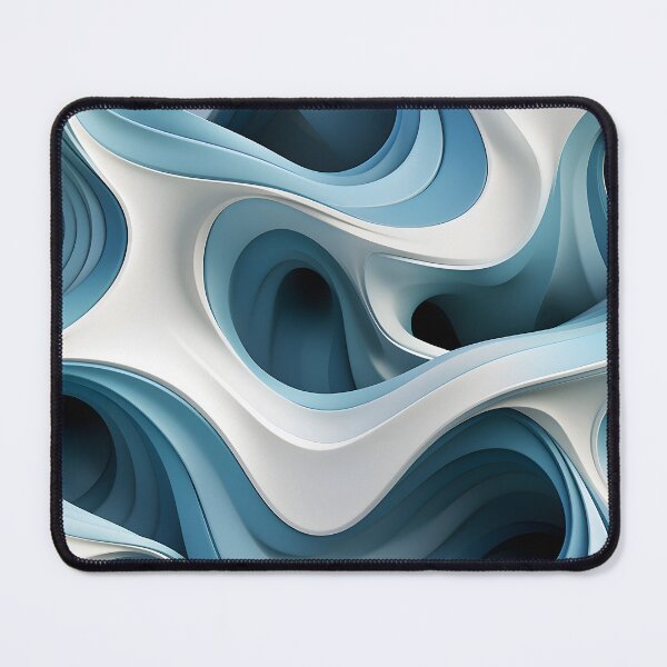 Item preview, Serene Eyecatching Pattern - White and Light Blue Abstract Design designed and sold by Jackflash2023.