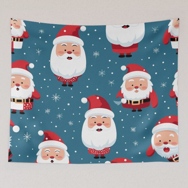 Item preview, Copy of Festive Christmas Theme Cute Santa Pattern - Cheerful Holiday Vibes - Versatile Holiday Print designed and sold by SRdigitaz.