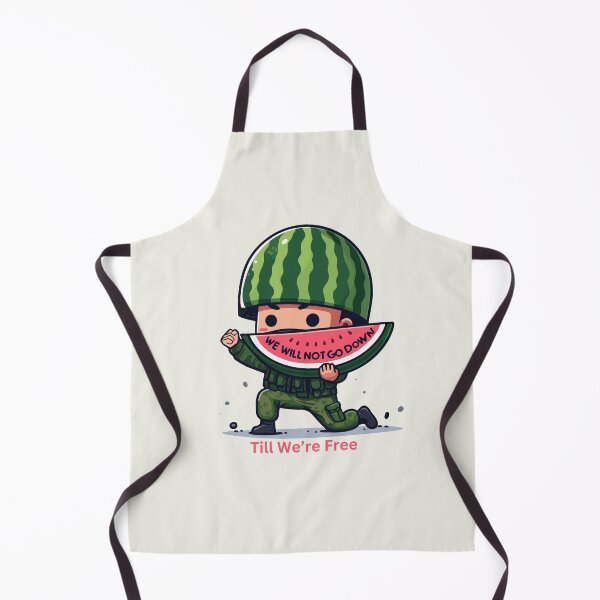 Item preview, We Will Not Go Down Till We Are Free - Watermelon Soldier designed and sold by Slice Of Seed.
