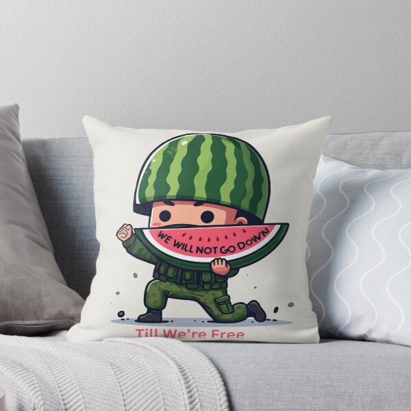 Item preview, We Will Not Go Down Till We Are Free - Watermelon Soldier designed and sold by Slice Of Seed.