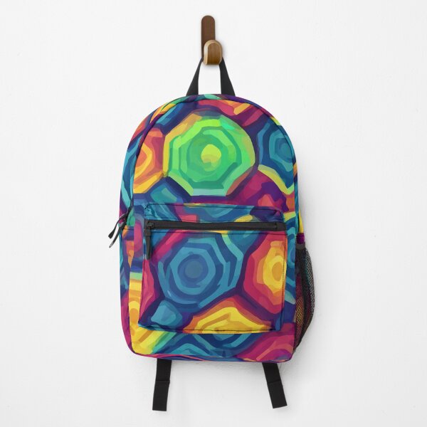Aperçu de l'œuvre Modèle expressionniste coloré hexagonal créée et vendue par clon-dot-net.