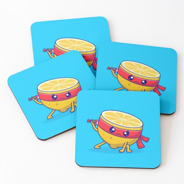 Item preview, Citrus Ninja Zest: Cute Lemon with Sword Vector Icon Illustration" designed and sold by hjian8219.