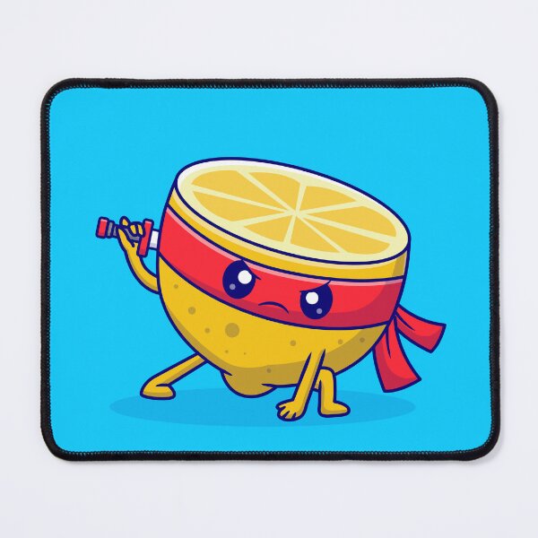 Item preview, Citrus Ninja Zest: Cute Lemon with Sword Vector Icon Illustration" designed and sold by hjian8219.