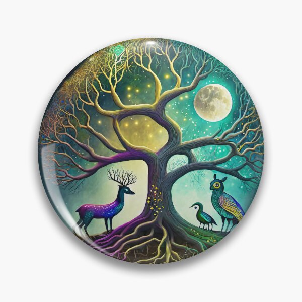 Item preview, Árbol de la vida animal y lunar designed and sold by Blue Horse Photo Magic.