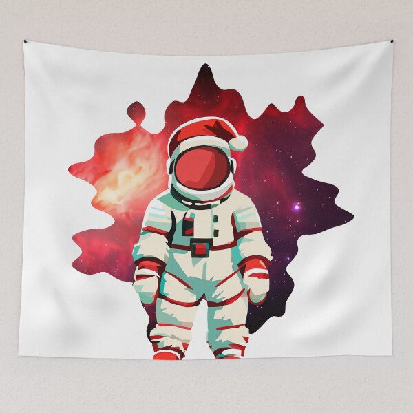 Item preview, Astronaut Santa Claus with background designed and sold by Oncosmosstore.