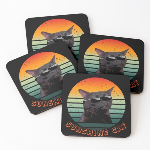 Item preview, zoning out cat sunshine cat designed and sold by JuniperusArt.
