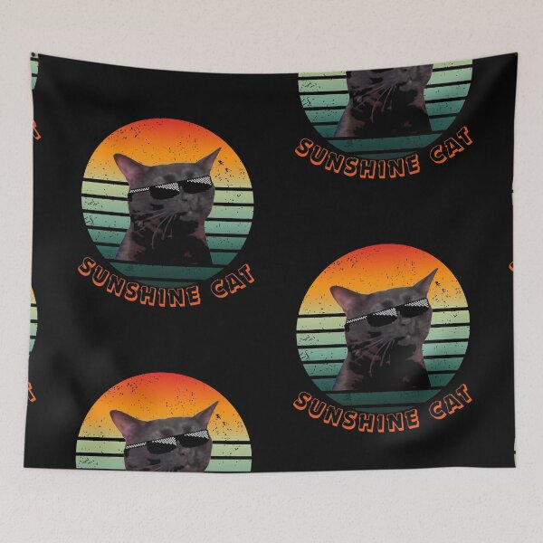 Item preview, zoning out cat sunshine cat designed and sold by JuniperusArt.