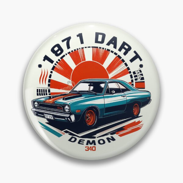 Item preview, 1971 Dart Demon 340 designed and sold by CreepyCornerArt.
