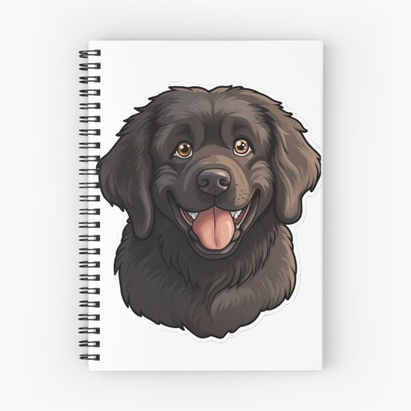 Item preview, Whimsical Newfoundland Wonder - Cartoon Dog Art designed and sold by PureGlee.