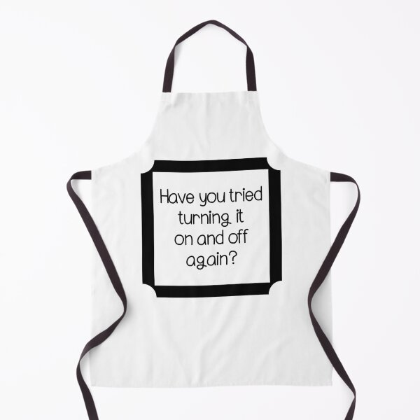 Item preview, Have you tried turning it on and off minimalistic joke good advice designed and sold by CosmicGypsy2000.