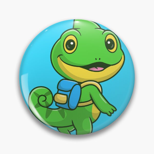 Item preview, Schoolbound Chameleon: Cute Chameleon with Backpack Cartoon Vector Icon Illustration designed and sold by hjian8219.