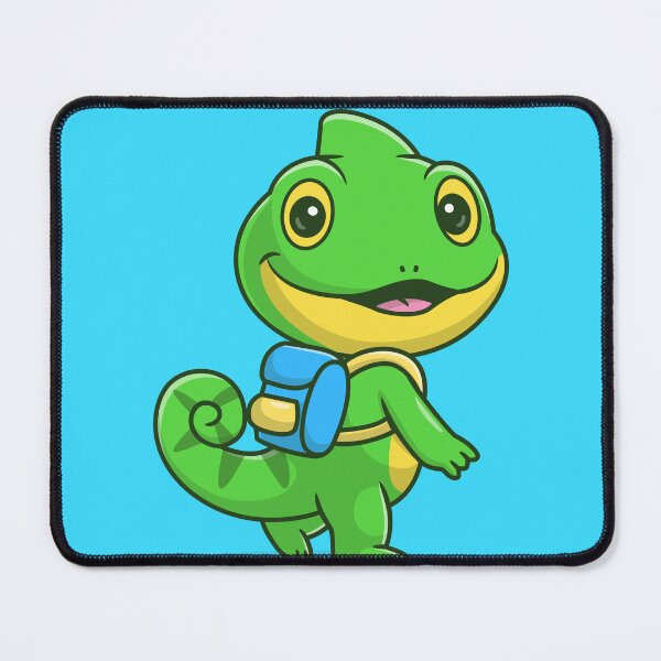 Item preview, Schoolbound Chameleon: Cute Chameleon with Backpack Cartoon Vector Icon Illustration designed and sold by hjian8219.