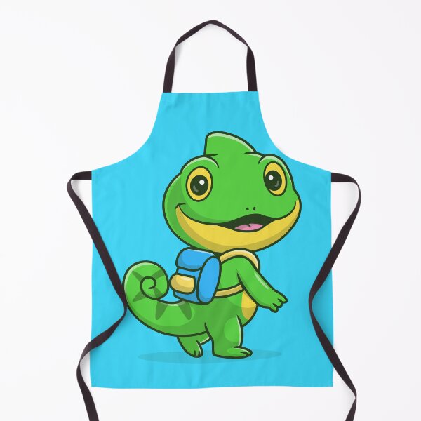 Item preview, Schoolbound Chameleon: Cute Chameleon with Backpack Cartoon Vector Icon Illustration designed and sold by hjian8219.
