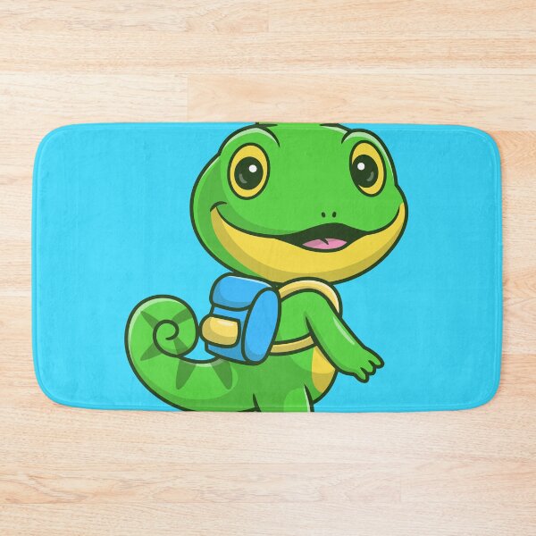Item preview, Schoolbound Chameleon: Cute Chameleon with Backpack Cartoon Vector Icon Illustration designed and sold by hjian8219.