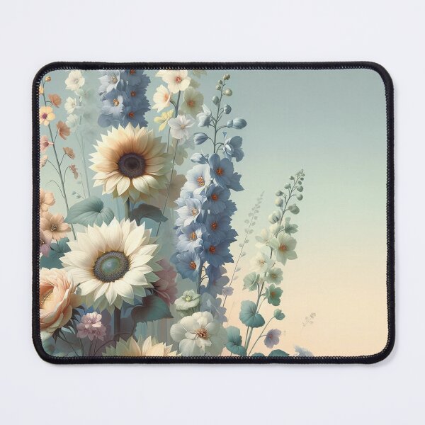 Item preview, Serene Sunflowers and Delphiniums Retreat designed and sold by floraldesigns-v.